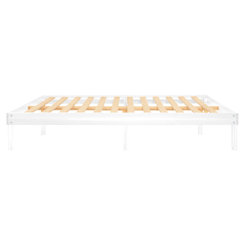 Ebern Designs Eimuntas 14 inch Solid Wood Platform Bed, No Squeak Bed